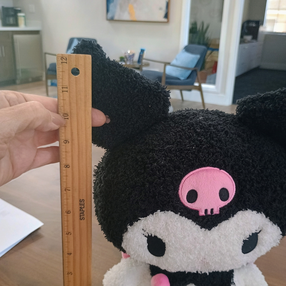 Sanrio Kuromi Plush Doll - Black & White with Pink Accents - Picture 5 of 5